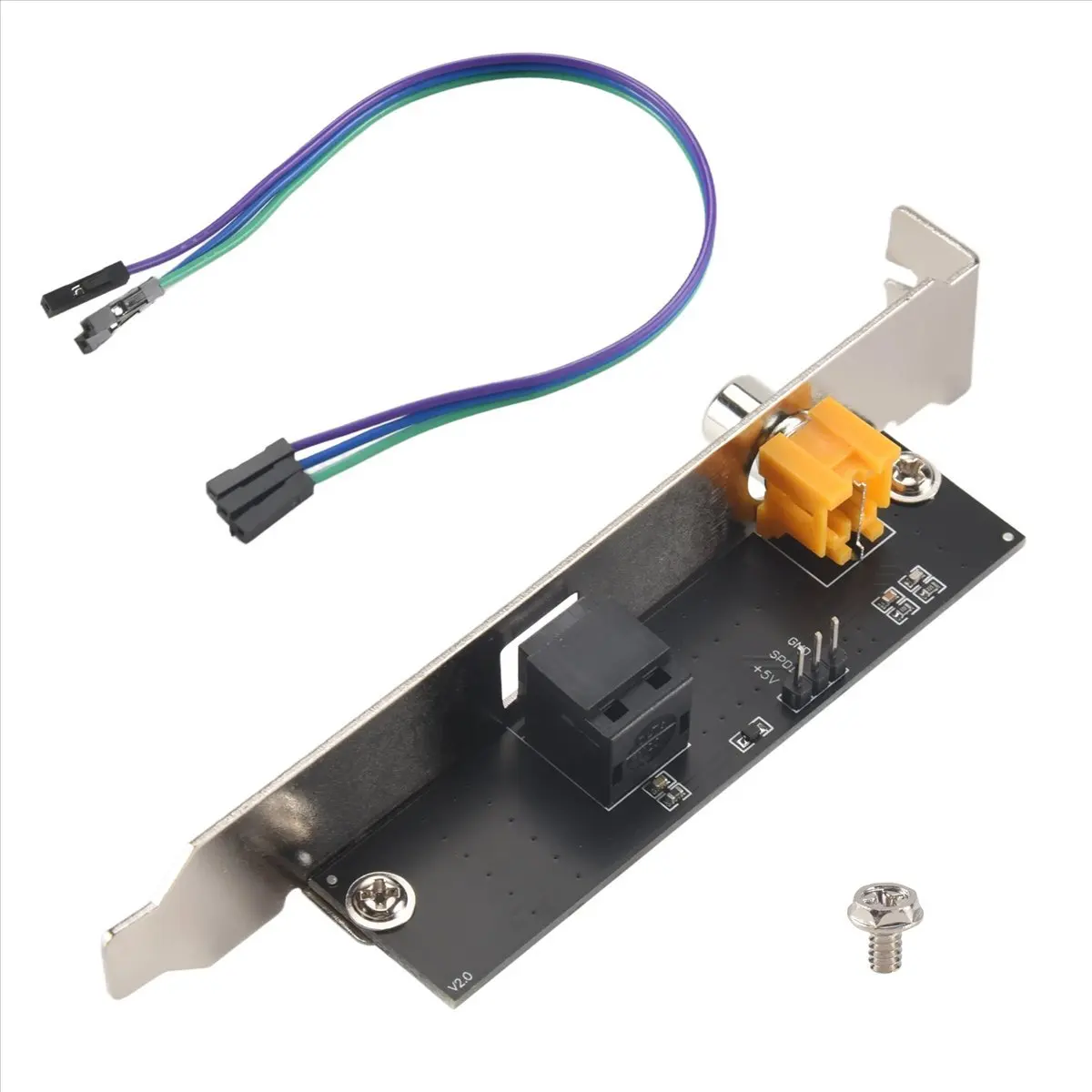 placa-filha-a16i-24bit-192khz-com-saida-Optica-spdif-e-suporte-de-cabo-para-saida-de-Audio-digital
