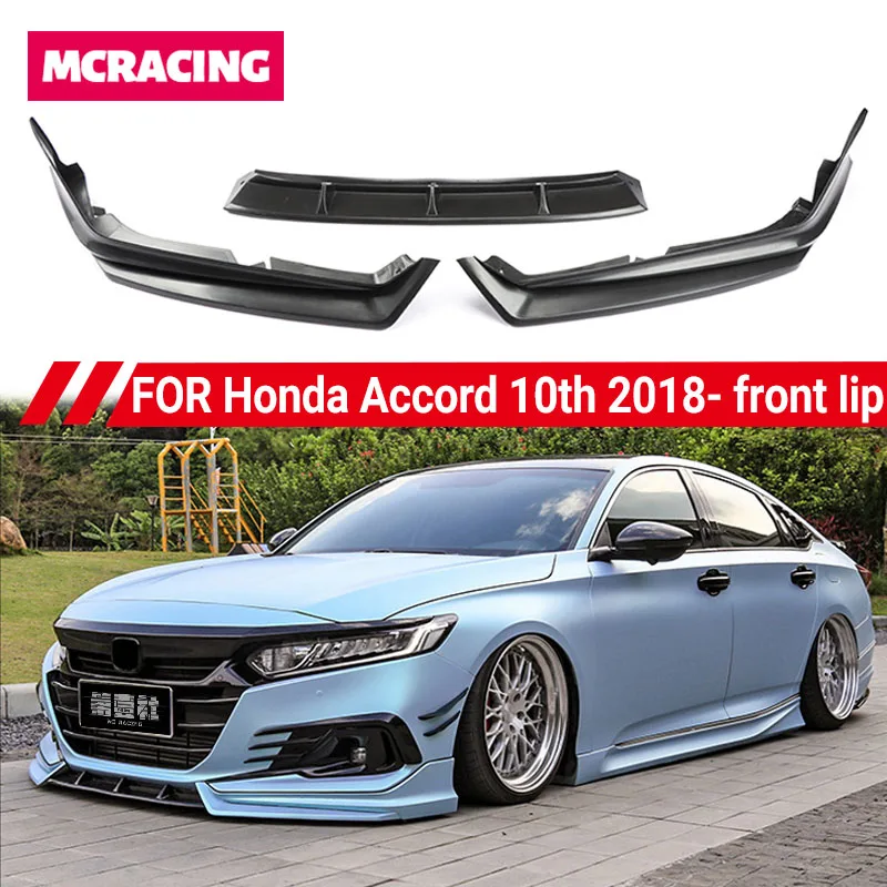 For Honda Accord 10th front lip body kit 2018 2019 2020 accord 650 front lip spoiler front bumper body kit board JDM accessories