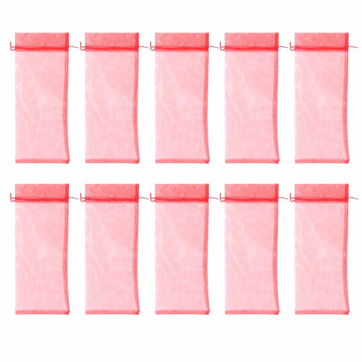

10PCS Bottle Gauze Bags Clear Drawstring Reusable Gift Bag for Party Decoration Beverage Kitchen Bar Tool