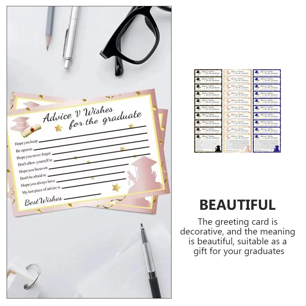 

30 Pcs Congratulations Card Party Cards University Paper Graduation for Her Favor