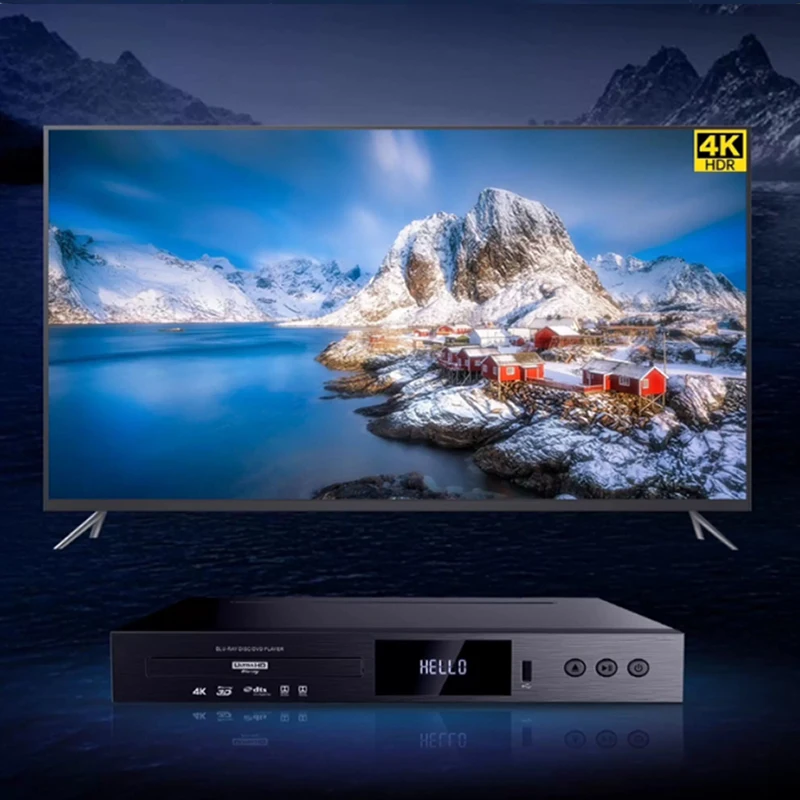 

G5300 4K UHD Blu Ray Player DVD/VCD/CD Player All Region Support Dolby Vision Dolby Panoramic Sound USB Play Hard Drive Play