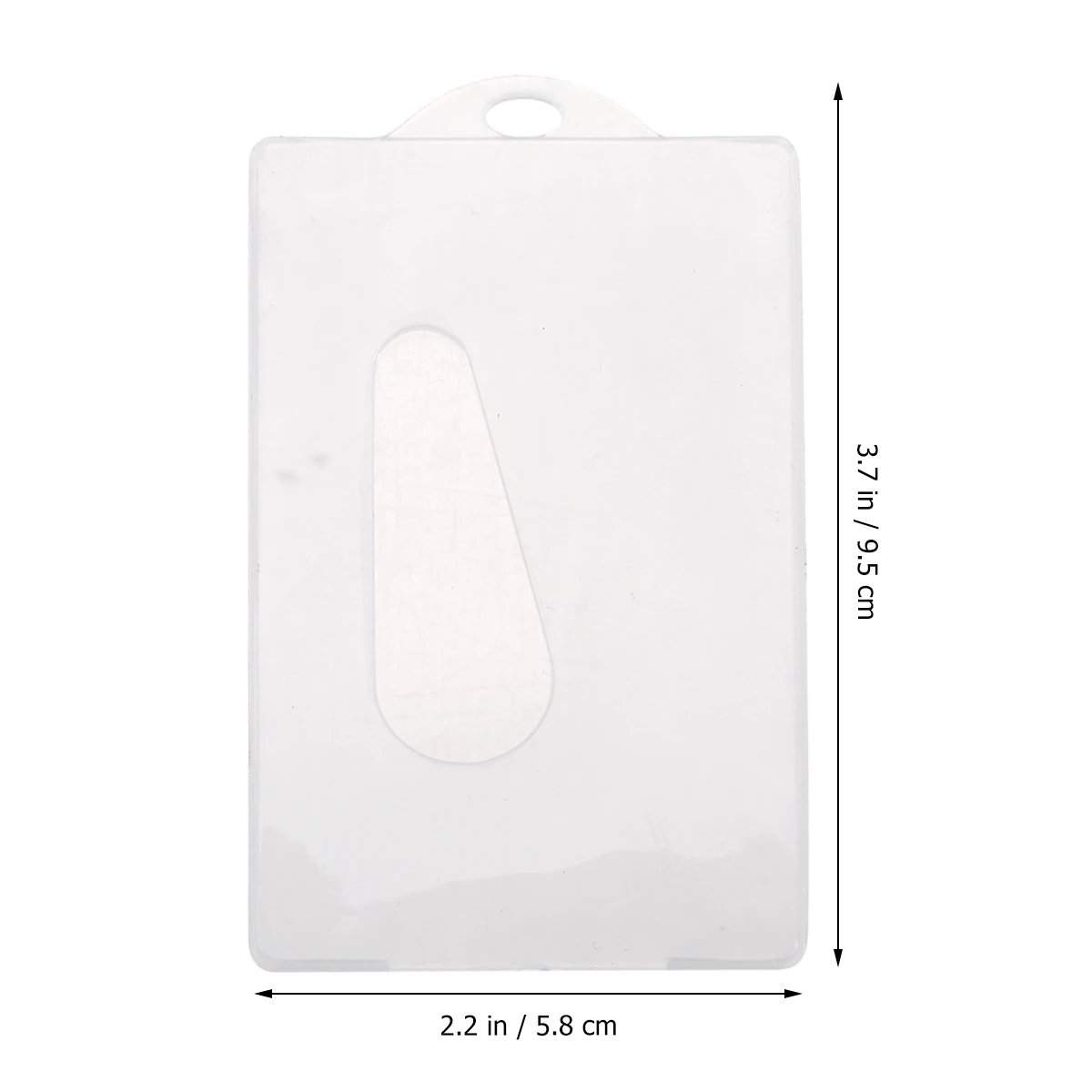 

12pcs Cover ID Protector with Hole-Opening Frosty Transparent Strong Plastics Quality for Bus Bank Card(White)
