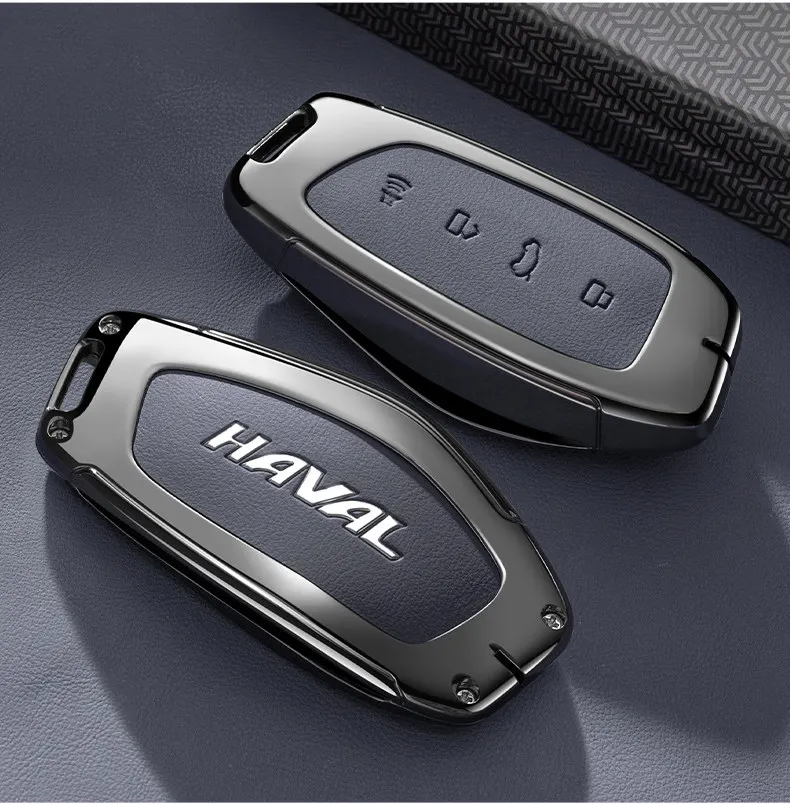 Autoschlüsseletui aus Zinklegierung für HAVAL DARGO Hover H7 2025 2026, Schlüsselanhänger, Fernbedienung, Gehäuse, Ringhalter, Anhänger, Zubehör – Detail 9