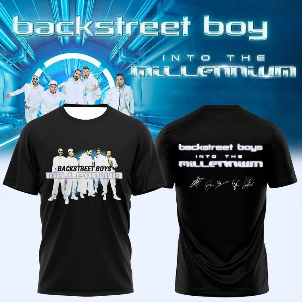 2026 Neues Backstreet Boys Millennium Tour Retro T-Shirt – Y2K Unisex Kurzarm-Trendtop (Erwachsenen-/Kindergrößen) Familien-Set – Detail 6