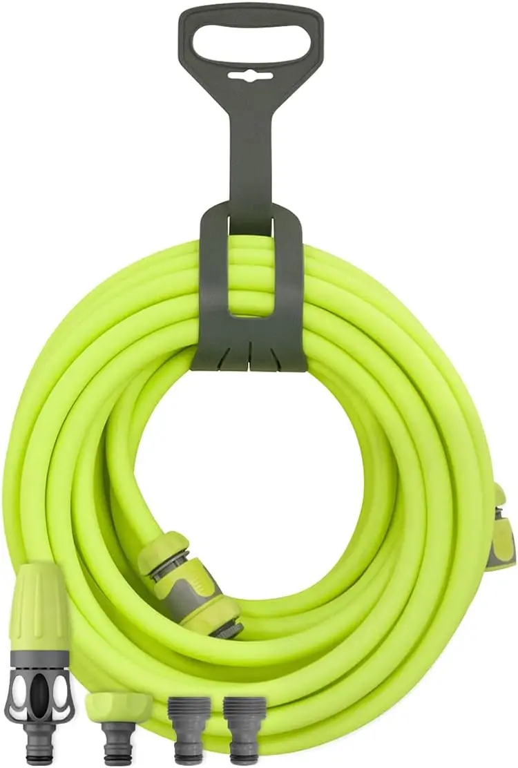 Garden Hose Kit with Quick Connect Attachments, 1/2 in. x 50 ft., Heavy Duty, Lightweight, ZillaGreen