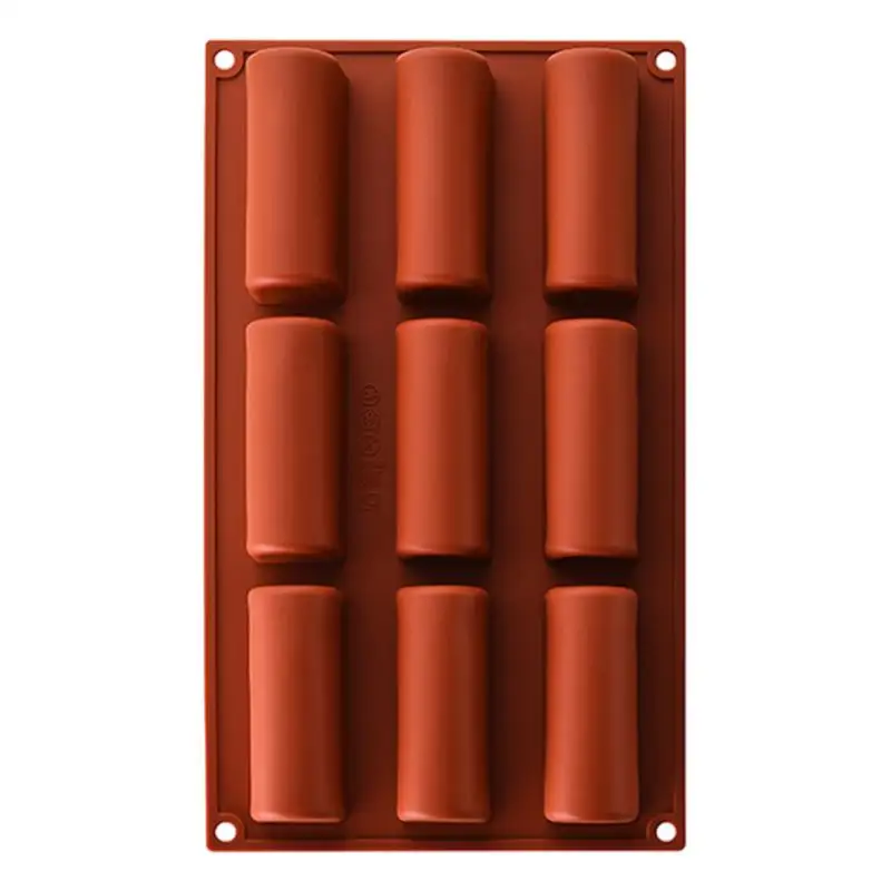 Cereal Bar Molds Silicone 9 Cavity Deep Silicone Chocolate Bar Molds Thick Chocolate Bar Mold For Stuffed Bar Cake Molds For