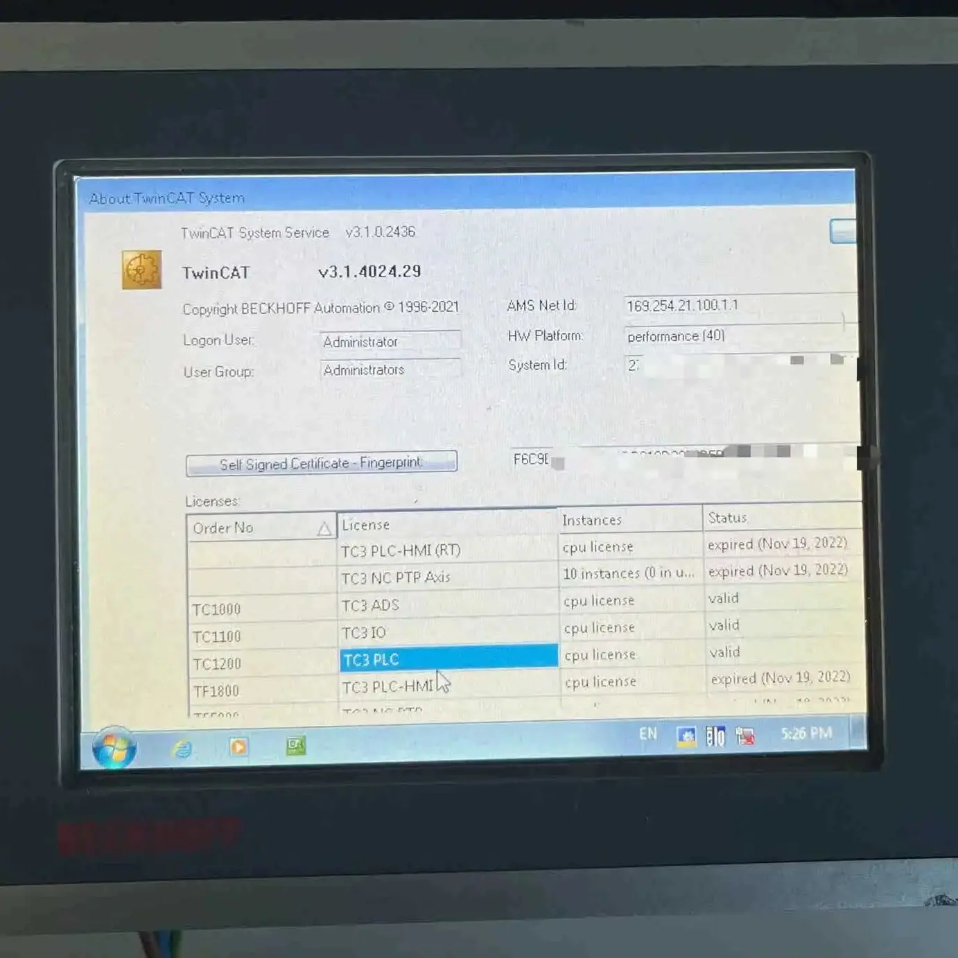 Panel Operasi CP6707-0001-0050 untuk Beckhoff