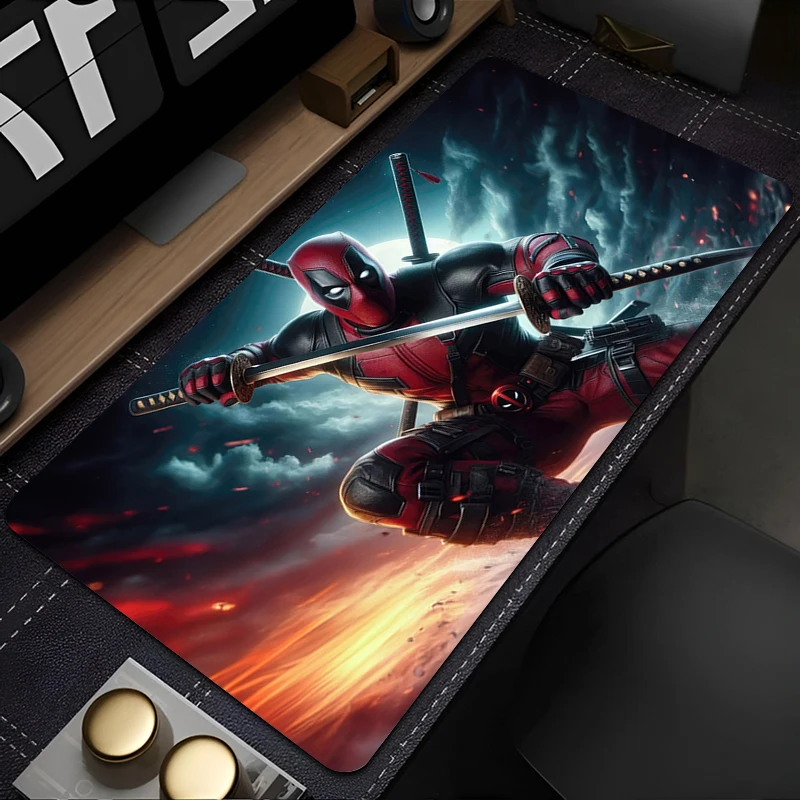 XXL Gaming Accessories Mouse Pad Pc Gamer Cabinet Keyboard D-Deadpools Desk Mat Anime Office Large Decor Extended Mousepad Rug