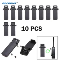 10pcs Baofeng UV-5R Belt Clips Screws Walkie Talkie Spare Part Back Belt Clip for Baofeng UV-5R 2-way Radio UV5R Accessories