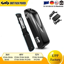 Hailong EBike Battery 48V 20AH  5PINS  52V 36AV lithium  Electric Bicycle Battery E Bike  250W 350W 500W 750W 1000W Motor