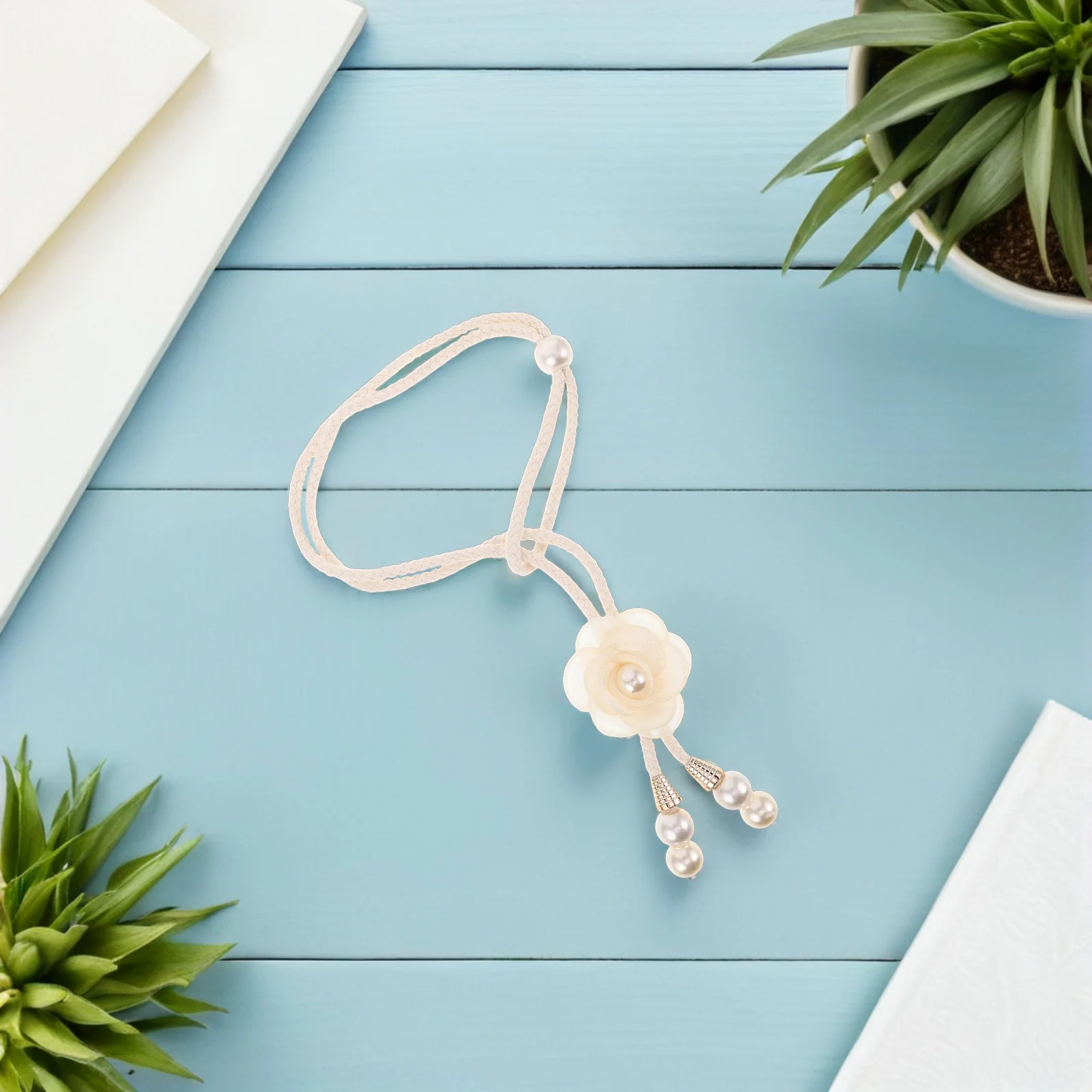 

2Pcs Curtain Tiebacks Oriental Camellia Flower Decorative Rope Holdbacks for Nursery Bedroom Living Room Farmhouse Boho Drapery