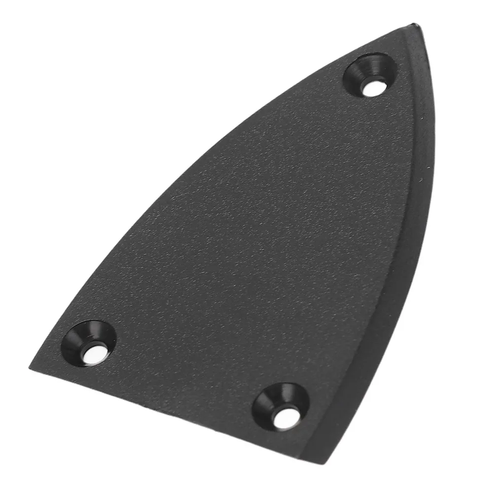 3PCS 3 Holes Design Truss Rod Cover Plastic Black Color Guitar Replacement Parts Plastic Guitar Covers Guitar Maintenance