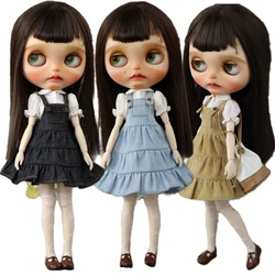 For Blythe Doll Dress Corduroy Tiered Skirt for Ob24 Ob22 Azone Dolls Clothes Cake Skirt