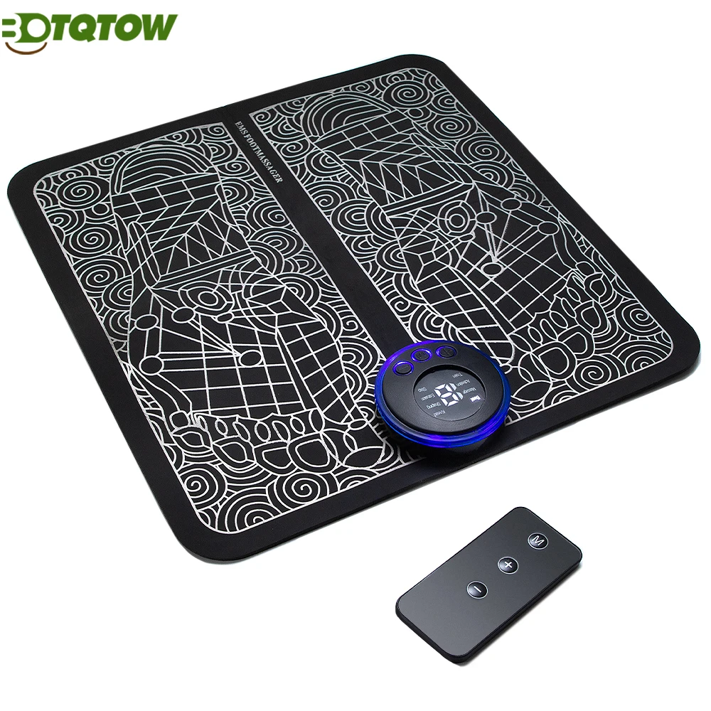 1PC Foot Massager TENS for Muscle Relaxation,LCD Display Screen,Back Massager & Legs Massager Pad with Remote Control