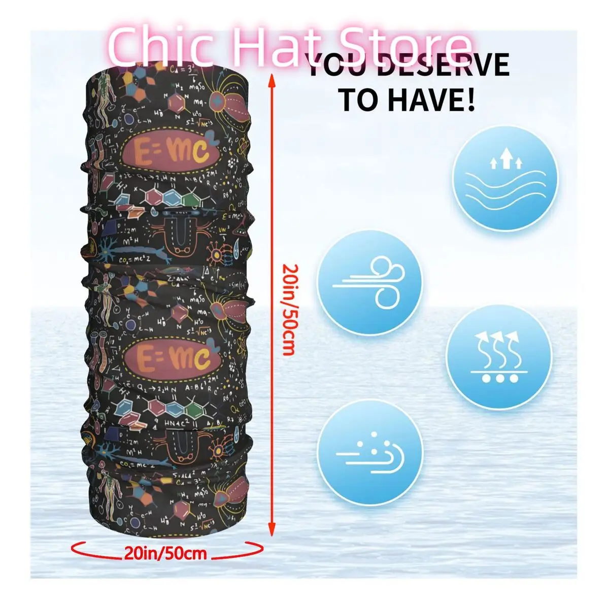 العلوم للأبد عقال الرقبة أدفأ الرجال التزلج تشغيل وشاح أنبوبي الطبية ممرضة الوجه باندانا الجراب