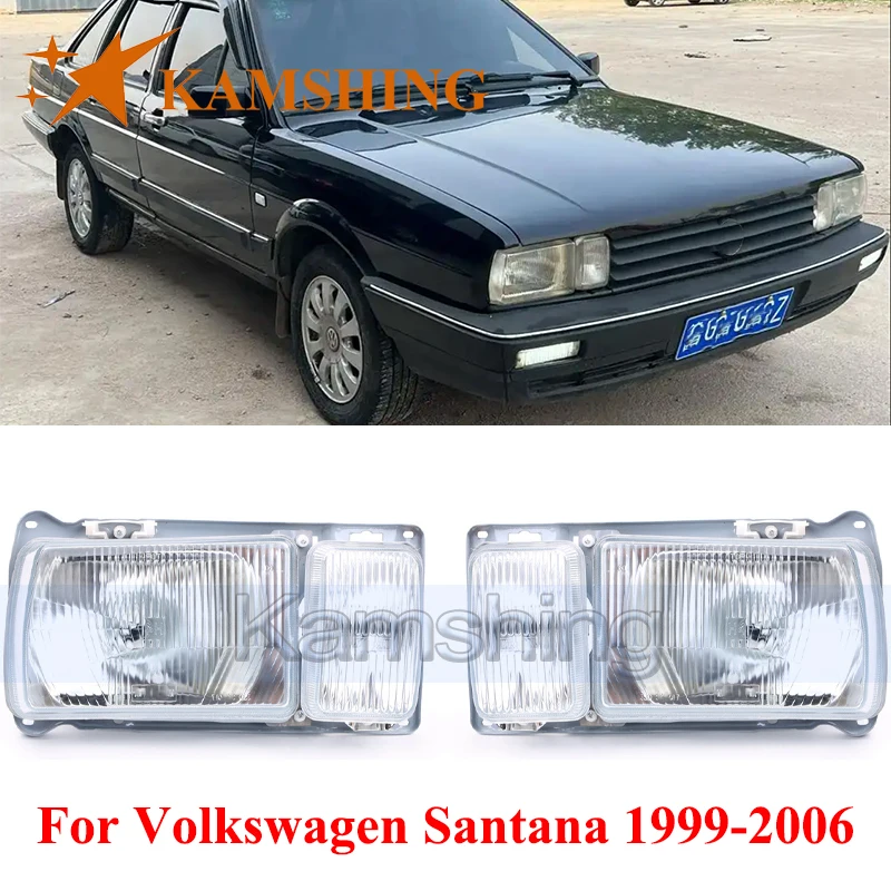 

CAPQX 1 пара фар переднего бампера для Volkswagen Santana 1999-2006 передняя фара фара