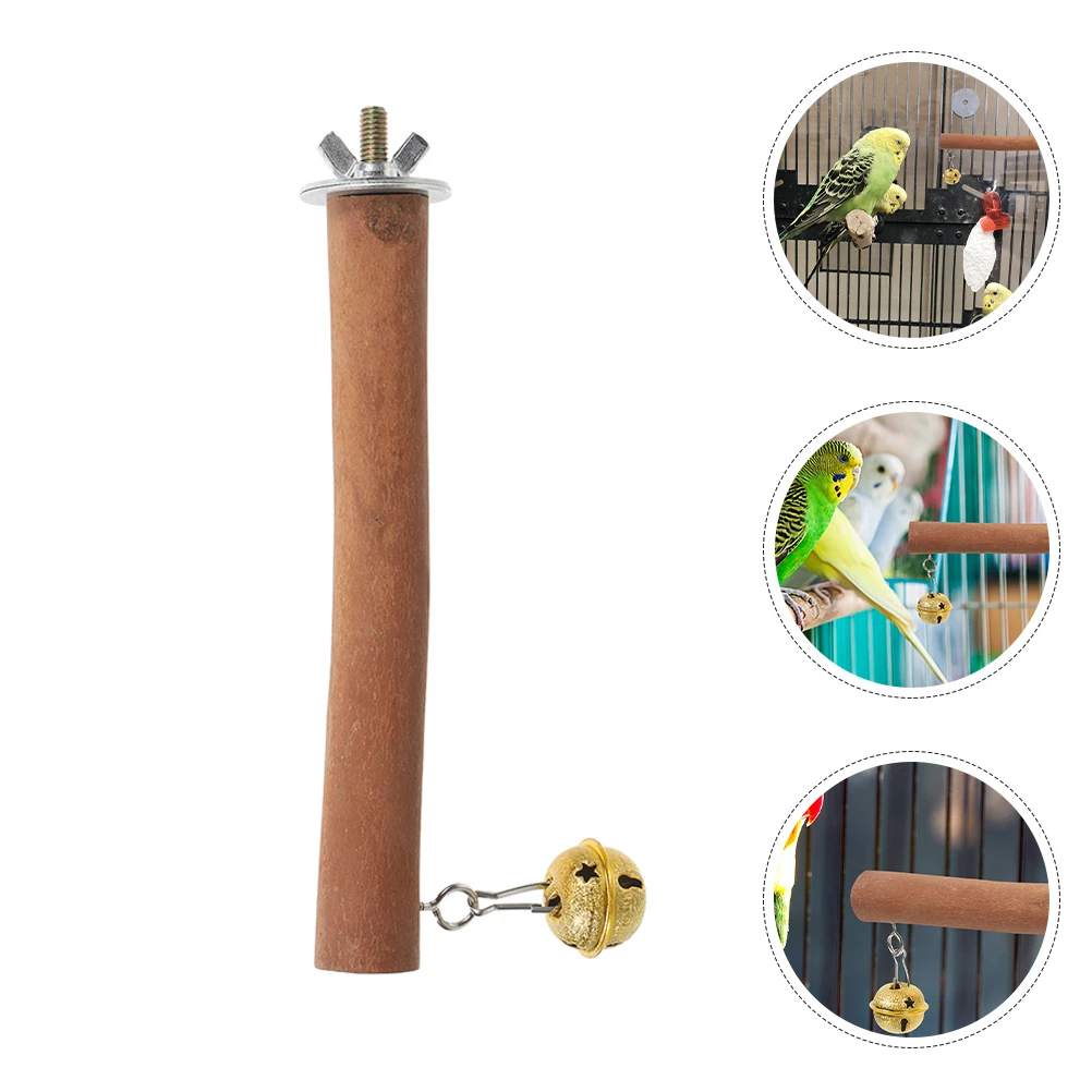 

Multifunctional Wood Bird Stand For Parrot Cage Perch Branch Exercise Play Training Accessory Durable Sturdy Parakeet Rack