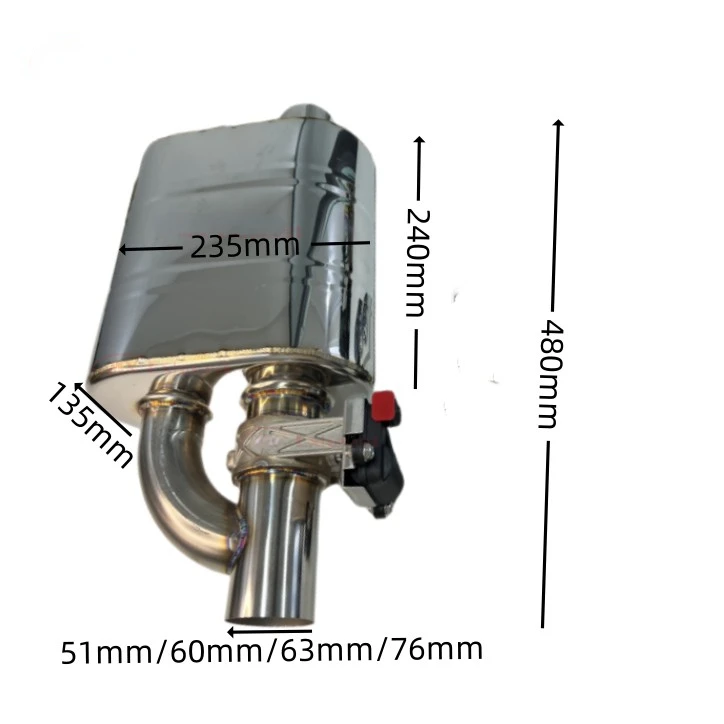 1 set  63 mm Performance Electric valvetronic exhaust cutout valve valved  with Remote Control kits