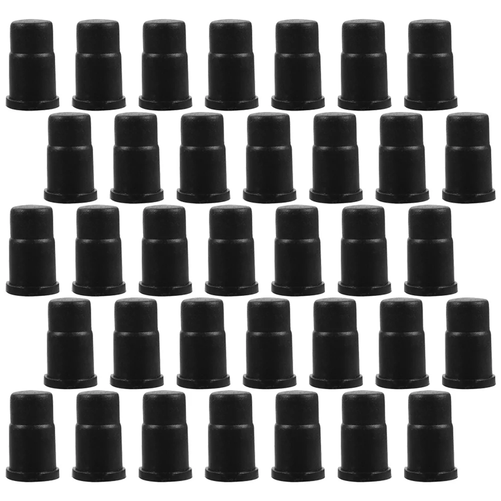 35 Pcs Caster Rubber Cap Mounting for Stem Ring Socket Insert Casters Chair Leg Home Wheels Furniture Plunger Sleeve