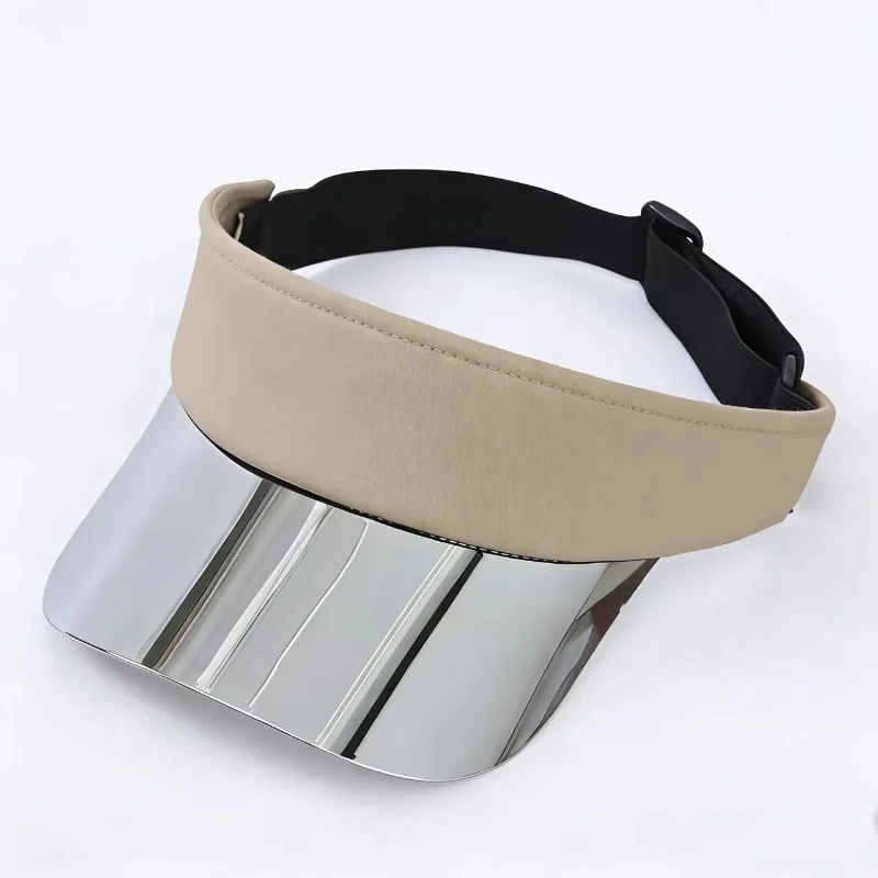 New Fashion Stitching Laser Empty Top Cap Customized Logo Summer Outdoor Running Sunscreen Breathable Sun Hat for Men and Women