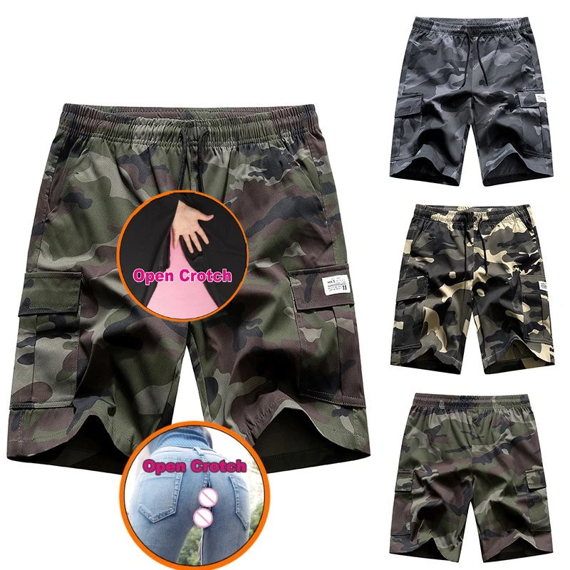 メンズ夏オープンファイルパンツショーツツーリングショーツ迷彩ビーチパンツゆったり大きいサイズパンツスポーツ5点