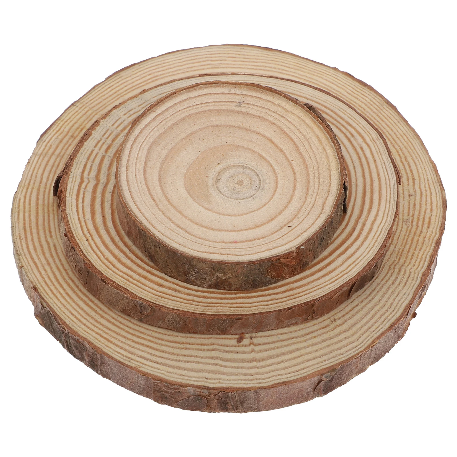 

3 Pcs Wooden Coasters Heat Insulation Mat for Drink Cup Creative Non Slip Round Table Mats Home Office Bar Gift Kitchen