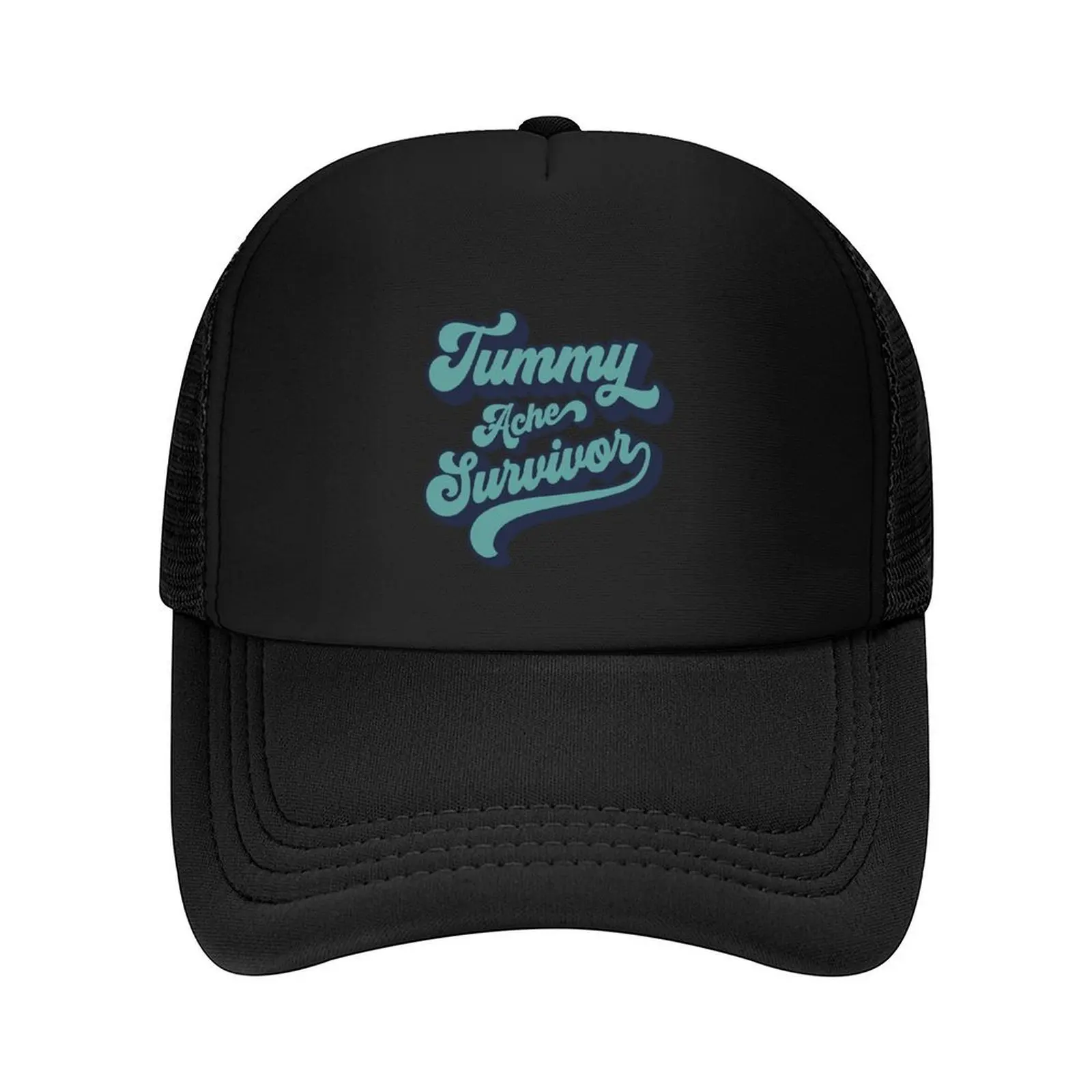 

Retro Vintage Tummy Ache Survivor Men Women Kids Baseball Cap Cosplay Fashion Beach derby hat Men's Baseball Women's