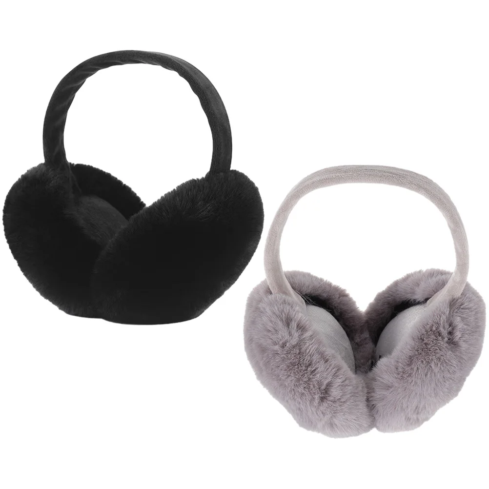 

2pcs Muffs Warm Women Ear Muffs For Winter Earmuff For Women Artificial Ear Cover Lovely Outdoor Gift Earmuffs Winter