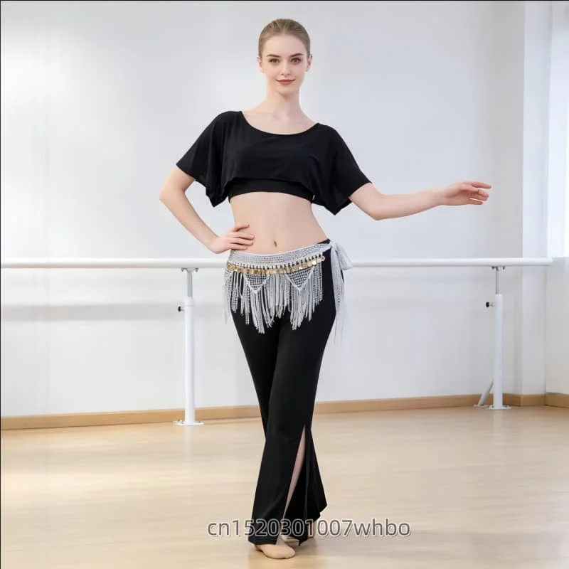 Luxury Belly Dance Performance Waist Belt Full Crystal Tassel Gold Coin Hip Scarf Oriental Dance Shimmy Hip Wraps Accessories