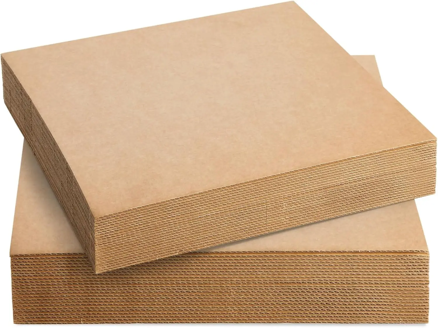 

Corrugated Cardboard Sheets 12x12 Inches, 24-Pack for Crafts & Packaging, Sturdy Dividers