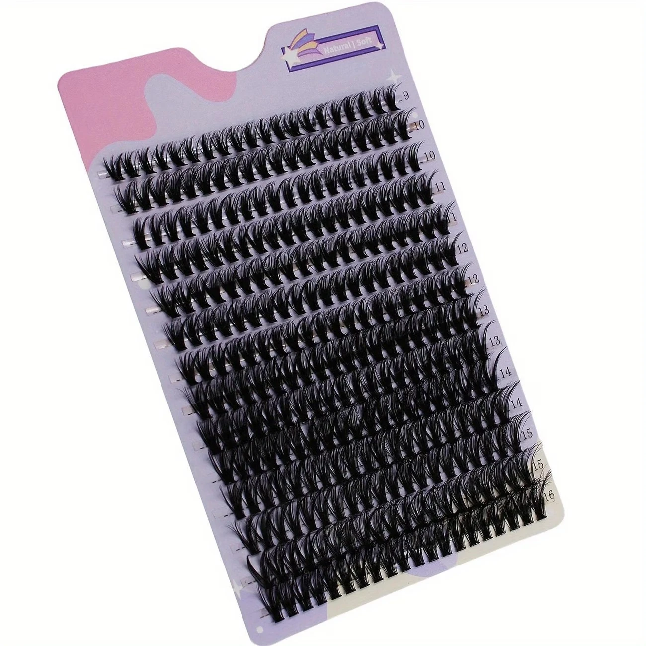Faux Nerz Wimpern 168 stücke Cluster Wimpern 0,07mm D Curling 9-16mm Mix Natürliche Wimpern Verlängerung Make-Up werkzeuge – Detail 9