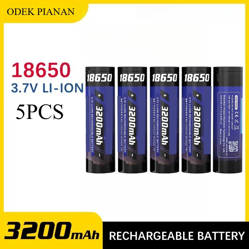 

18650 3.7V 3200mAh Lithium-ion Power Battery High Drain for Flashlight/Drone/E-Bike/RC Car Rechargeable Li-ion Cell