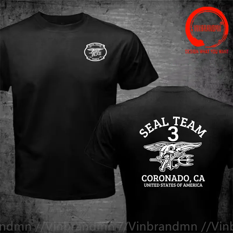 Naval Seals DEVGRU Coronado CA Seal Team 3 Special Forces T Shirt Men Fashion Trendy Casual Clothing Stylish Tops Tee Shirt
