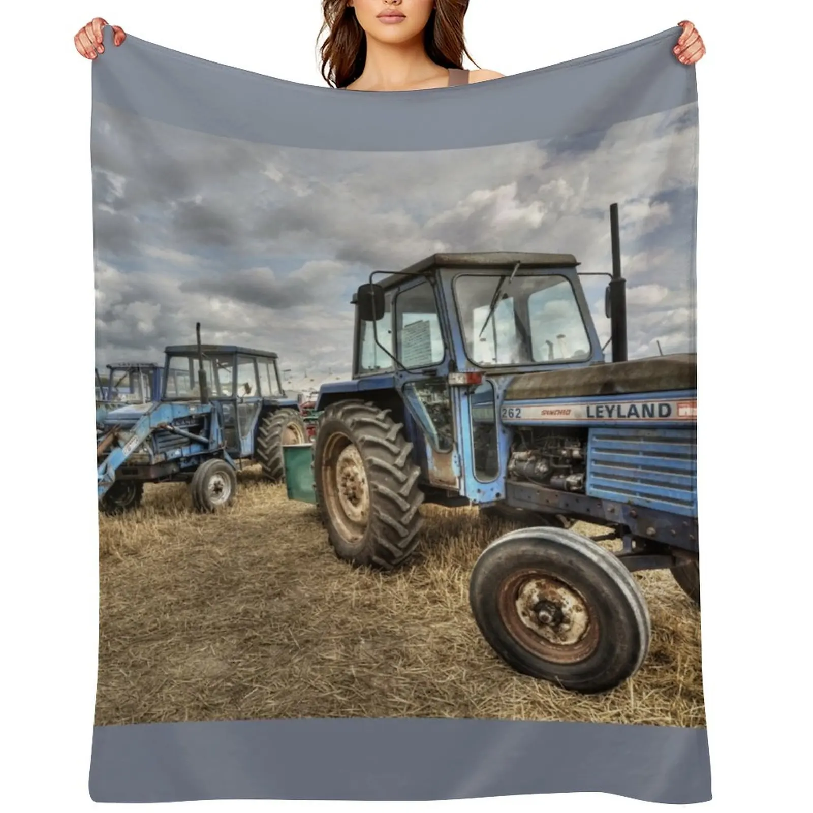 

Leyland Tractors Throw Blanket for winter for babies Picnic Sofas Blankets