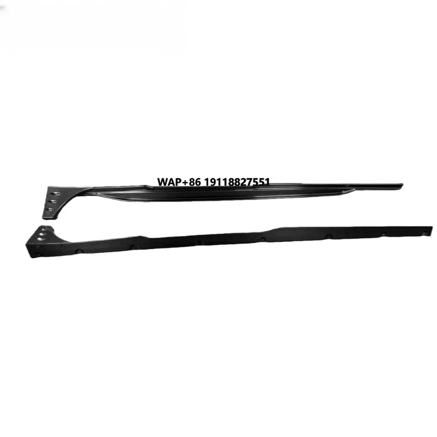 

High Quality Real Carbon Fiber Side Skirts Car Bumpers for RS7 C8 ED Extended Side Skirts