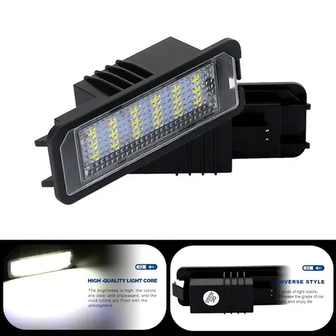 st LED-skyltbelysning för nummerplåt för VW Scirocco 3 2008 2009 2010 2011 2012 2013 2014 2015 2016 2017 Canbus Inget fel 10 best sales Megane 2 LED - №2