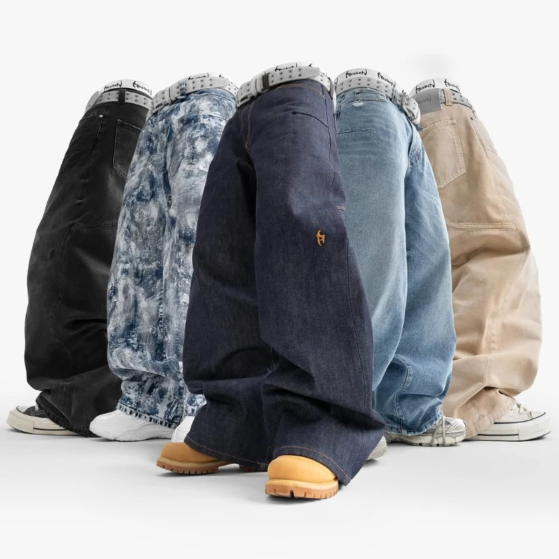 

Y2K baggy jeans retro Harajuku oversized washed jeans street wear gothic American hip hop exterior decoration men women clothing