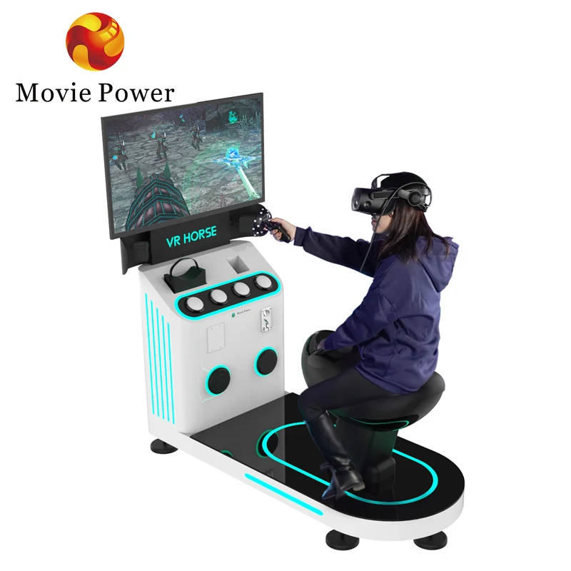 Theme Park Game 9D Vr Horse Ride Simulator With Shooting Game Virtual Reality Horse Racing Game Machine