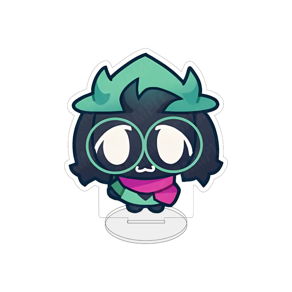 Deltarune 10CM Cute Chibi Acrylic Stand Keychain Noelle Susie Berdly Spamton Game Character Desktop Decor Fans Collectible Gift