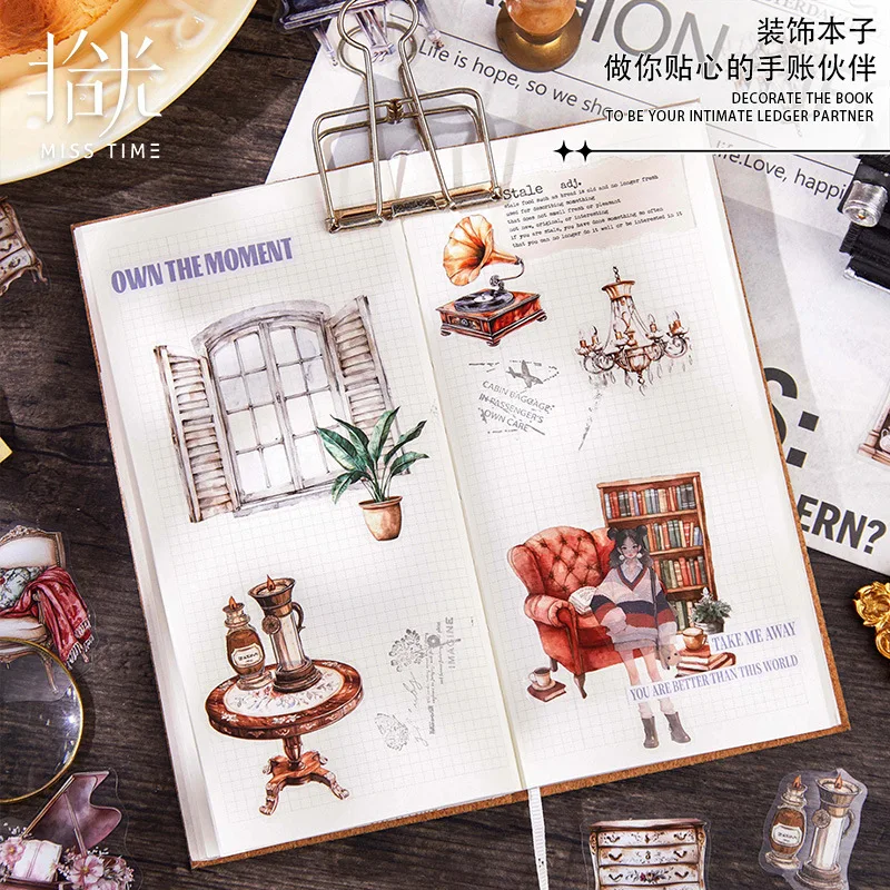 24-set-1-lotto-adesivo-di-cancelleria-kawaii-un-angolo-del-tempo-diario-spazzatura-adesivo-decorativo-per-scrapbooking-fai-da-te