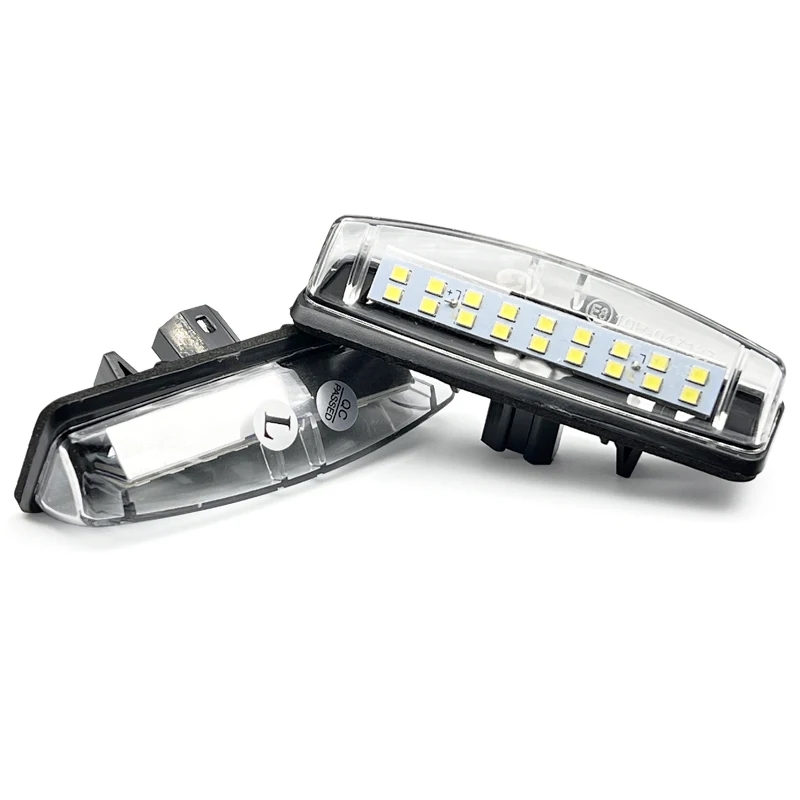 2 قطعة الأبيض لوحة ترخيص مُضاء ضوء لكزس IS300 IS200 LS430 GS300 RX330 HS250h تويوتا بريوس يارس كامري رقم لوحة مصباح