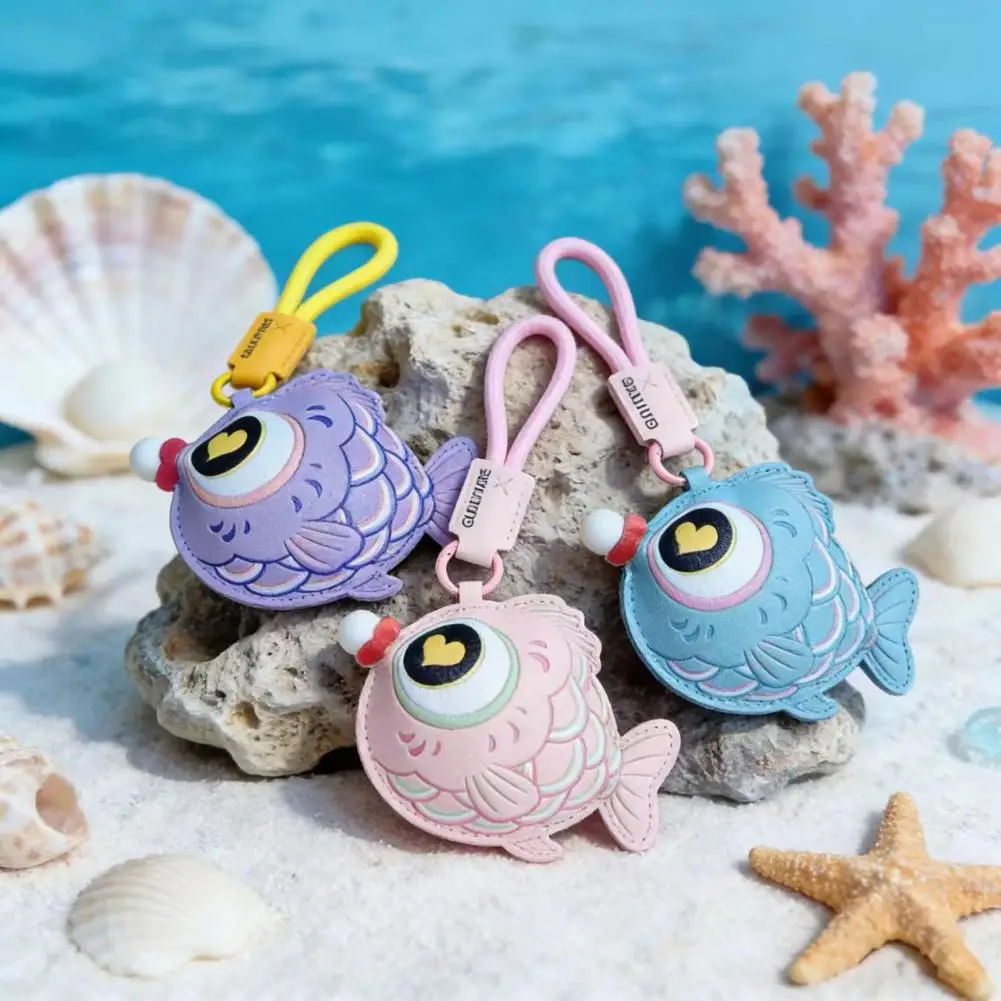 Macaron Color Keychain Pressable Bubble Ball Keychain Keychain Pendant Imitation Leather Goldfish Bubble Toy Decompression Bag
