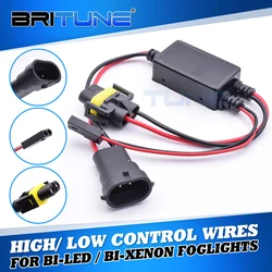 High Low Beam Control Wiring for Bi-xenon Bi-led Fog Light Lens H11 Connector Relay Harness Easy Connection Cable Car Accessory