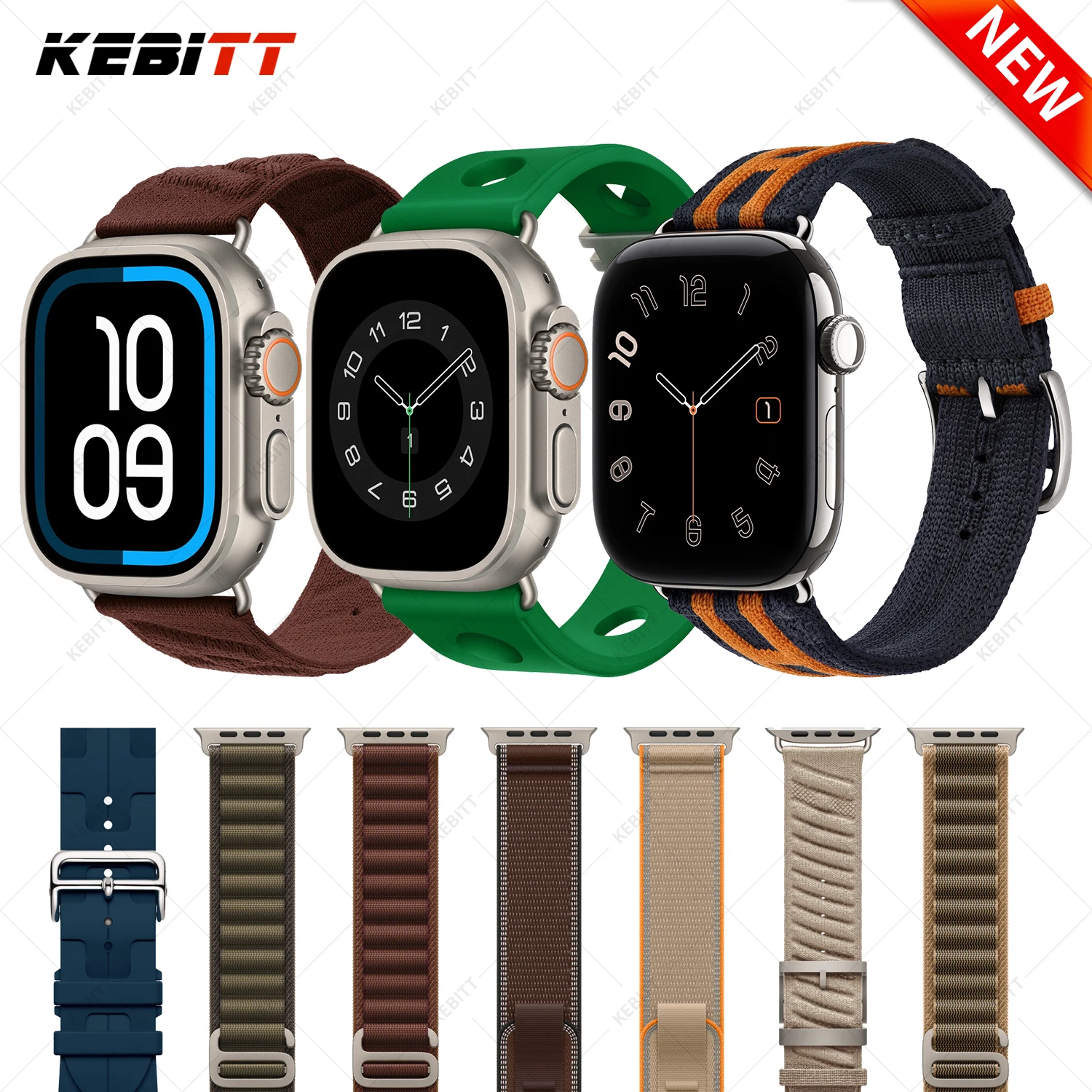 Kebitt 2026 New Burgundy Alpine Bands For Apple Watch Ultra 4 3 2 Series 12 11 10 9 8 Scub’H Diving Strap 46mm 45 49mm