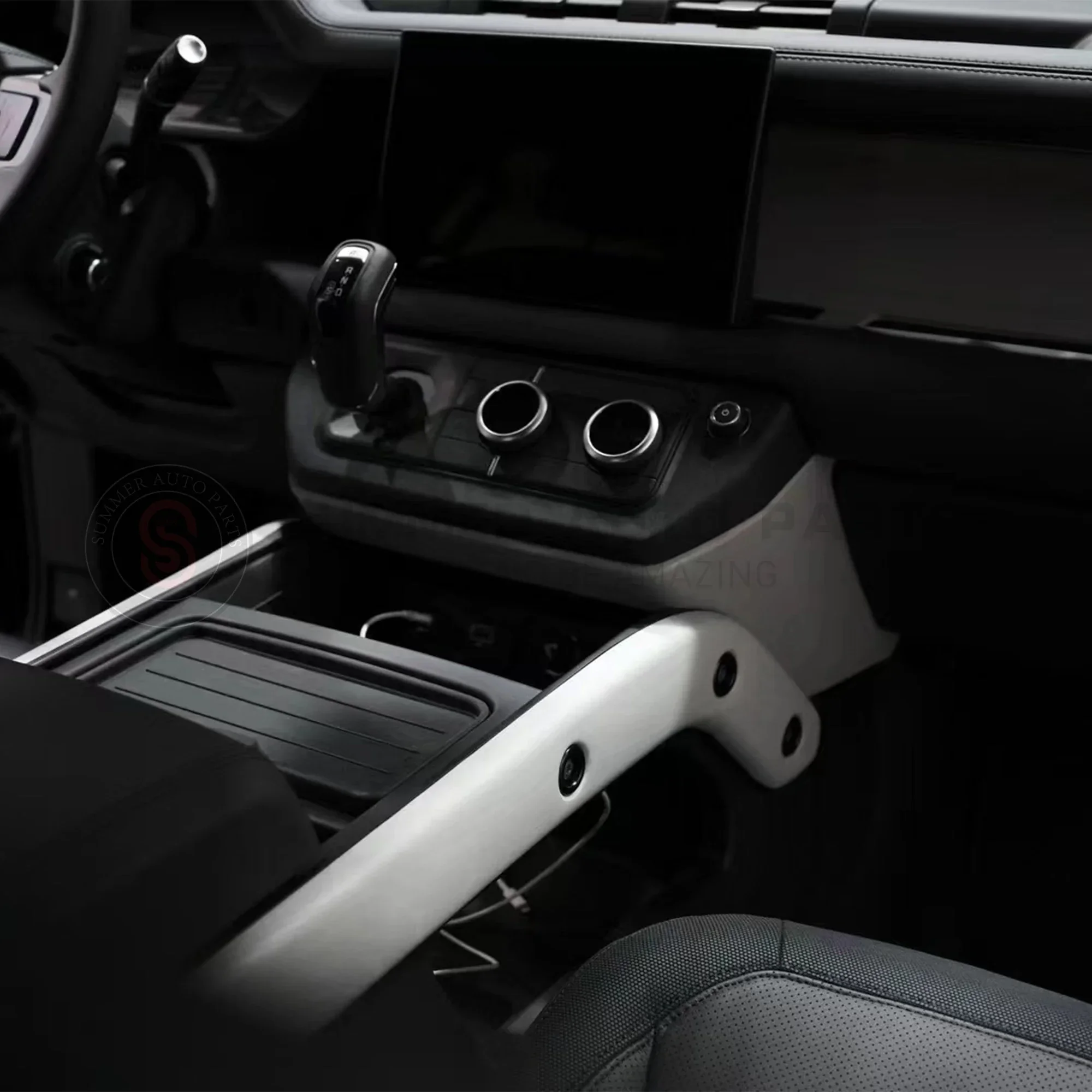 

The automotive parts armrest handle decorative cover panel interior accessory kit is suitable for the Land Rover Defender