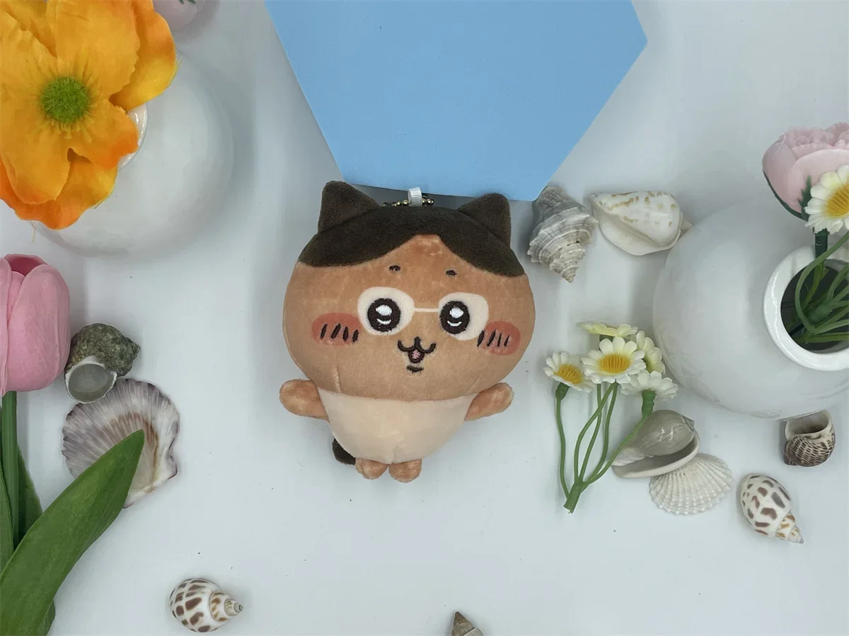 13cm Japanese Cartoon Beach jiyi Animated Plush Doll Usagi Keychain Pendant Hachiware Swimsuit Cute Plush Toy Girl Gift
