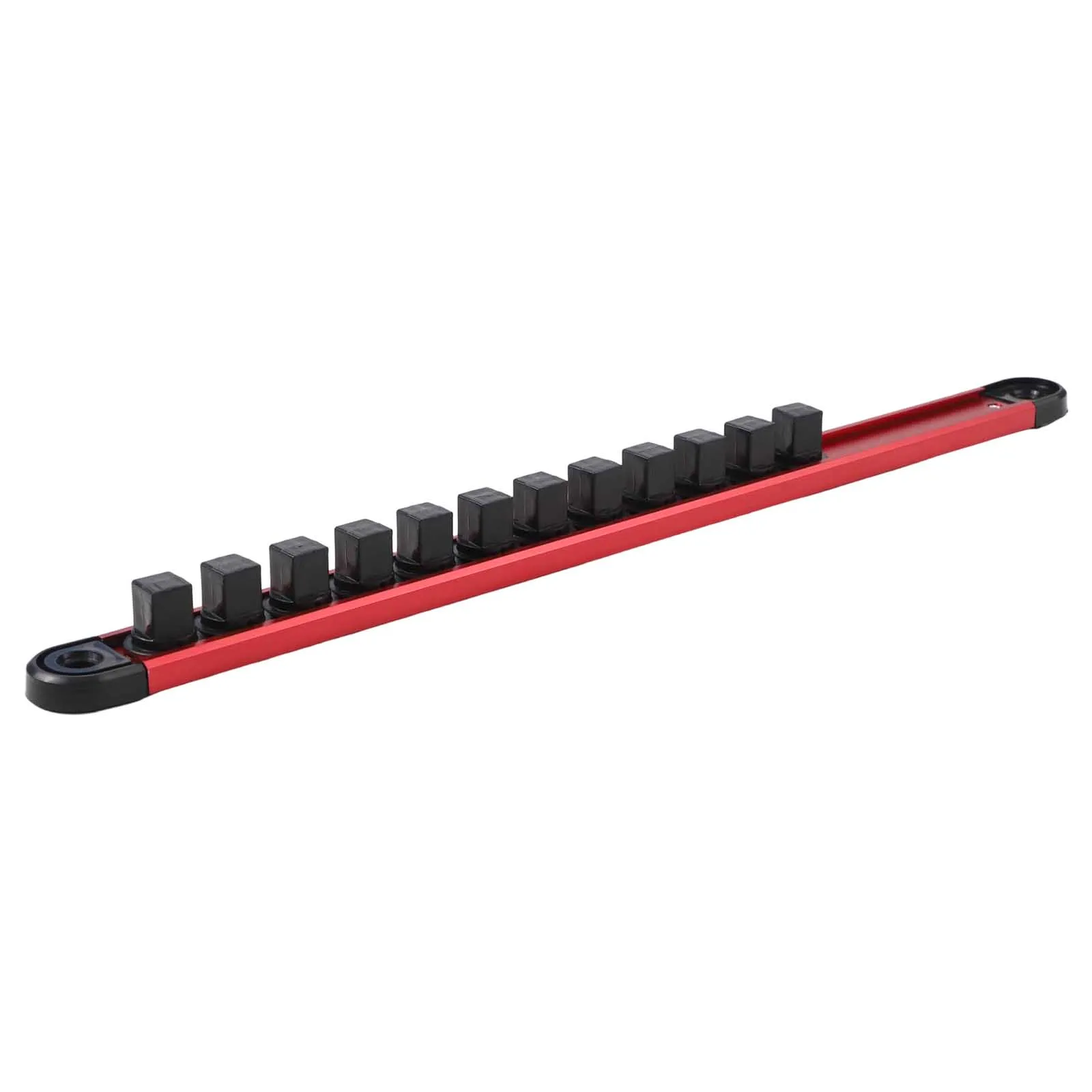 Magnetic Socket Rail 360 Swivel Holder Tool Organization Optimal Visibility Robust Design Sturdy Aluminum Rack