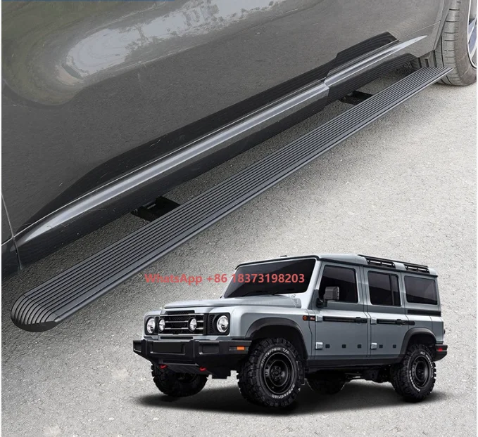 

Insri Grenadier Aluminium Alloy Bracket Car Pedals Telescopic Foot Pedals Automatic Welcome Pedals