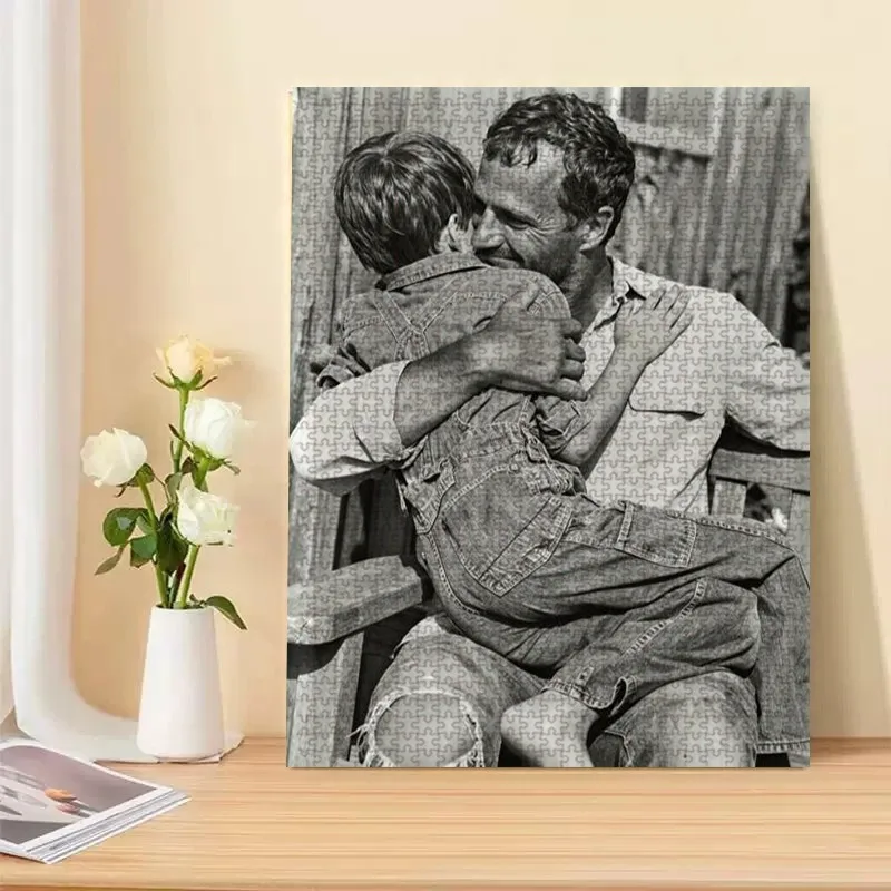 35/300/500/1000pcs Personalized Custom Photo Puzzle Couple Photos Unique Gift For Dad Mom Mother's Day