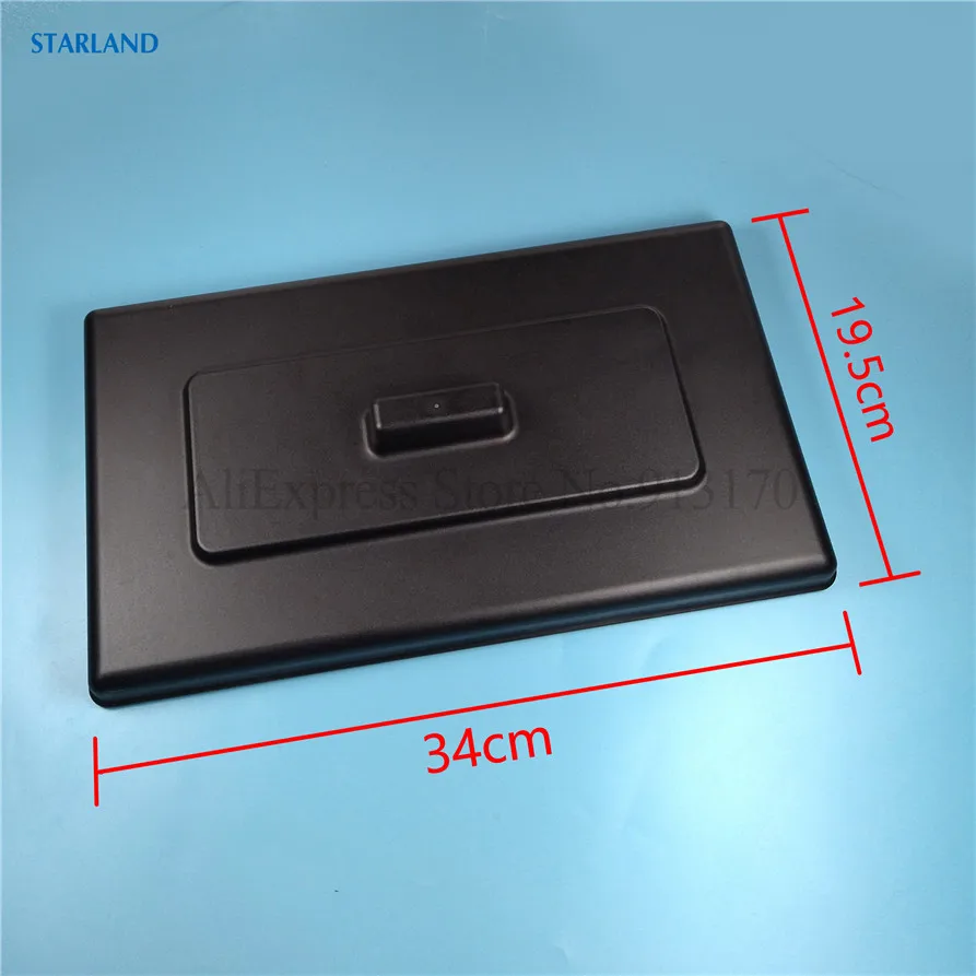 2 Pieces Top Hopper Big Lids Spare Parts Rectangle Covers Soft Ice Cream Machines New Fittings Replacements Length 34cm